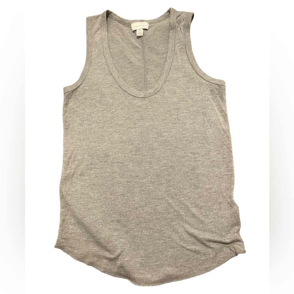 Top shop gray basic tank size 4